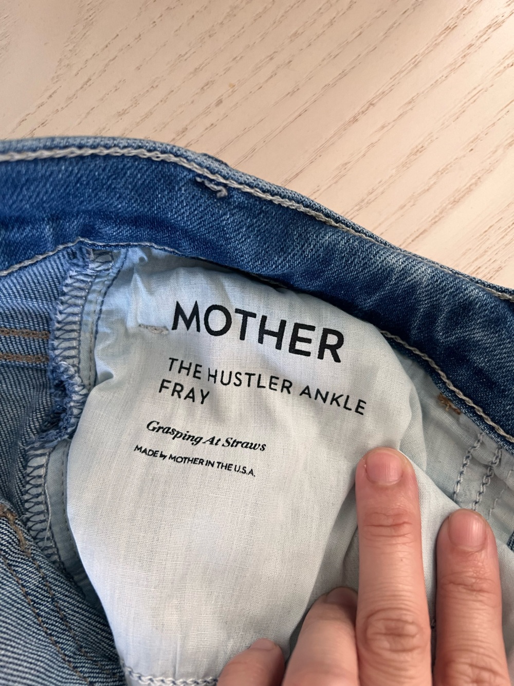Sold - MOTHER Ankle Fray Denim Jeans - Picture 4 of 12